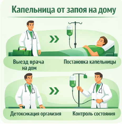 капельница от запоя в Рудне в клинике Санати